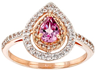 Pre-Owned Pink Color Shift Garnet 10k Rose Gold Ring 0.89ctw