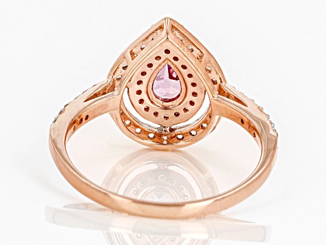 Pre-Owned Pink Color Shift Garnet 10k Rose Gold Ring 0.89ctw