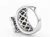 Pre-Owned White Diamond Platinum Quad Ring 1.75ctw