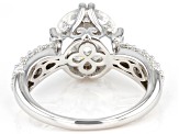Pre-Owned Moissanite Inferno Cut Platineve Ring 5.17ctw DEW.