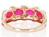 Pre-Owned Pink Ethiopian With Pink Spinel 10k Rose Gold Ring 0.95ctw