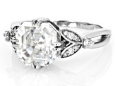 Pre-Owned Moissanite Platineve Ring 4.10ctw DEW.