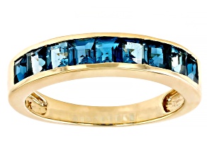 Pre-Owned London Blue Topaz 10k Yellow Gold Ring 1.37ctw