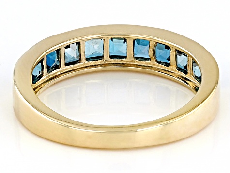 Pre-Owned London Blue Topaz 10k Yellow Gold Ring 1.37ctw