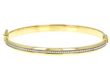 Picture of Pre-Owned 10K Yellow Gold Glitter Bangle