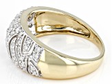 Pre-Owned White Diamond 10k Yellow Gold Band Ring 0.45ctw