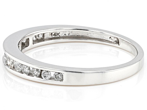 Pre-Owned White Diamond 14k White Gold Band Ring 0.25ctw