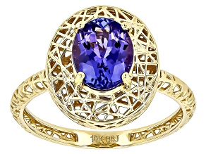 Pre-Owned Blue Tanzanite 10k Yellow Gold Ring 1.56ct