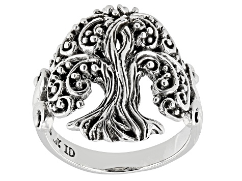 Pre-Owned Sterling Silver "Tree of Life" Ring