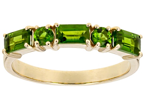 Pre-Owned Chrome Diopside 10k Yellow Gold Ring 1.01ctw