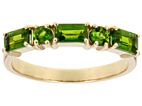 Pre-Owned Chrome Diopside 10k Yellow Gold Ring 1.01ctw