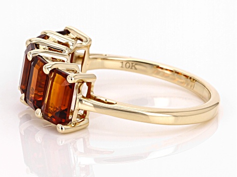 Pre-Owned Maderia Citrine 10k Yellow Gold Ring 0.59ctw