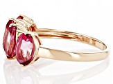 Pre-Owned Pink Topaz 10k Rose Gold Ring 3.16ctw