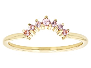 Pre-Owned Pink Spinel 10k Yellow Gold Ring 0.14ctw