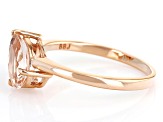 Pre-Owned Peach Morganite 10k Rose Gold Ring 1.32ctw