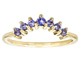 Pre-Owned Blue Tanzanite 10k Yellow Gold Ring 0.21ctw