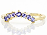 Pre-Owned Blue Tanzanite 10k Yellow Gold Ring 0.21ctw
