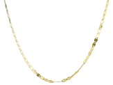 Pre-Owned 10K Yellow Gold Flat Mirror Valentino Chain