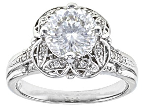 Pre-Owned Moissanite Platineve Ring 2.34ctw DEW