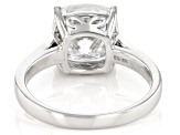 Pre-Owned Moissanite Platineve Solitaire Ring 5.02ct DEW