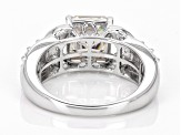 Pre-Owned Moissanite Platineve Ring 3.84ctw DEW.