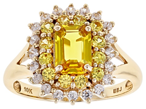 Pre-Owned Yellow Sapphire 10k Yellow Gold Ring 1.82ctw