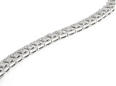 Pre-Owned White Diamond 10k White Gold Tennis Bracelet 5.00ctw