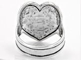 Pre-Owned Sterling Silver Center Heart Ring