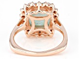 Pre-Owned Aquaprase® 18k Rose Gold Over Sterling Silver Ring 0.24ctw