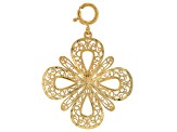 Pre-Owned 10k Yellow Gold Flower Charm Pendant
