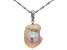Pre-Owned Genusis™ Pink Cultured Freshwater Pearl Rhodium Over Sterling Silver Pendant And Chain