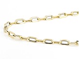 Pre-Owned 14K Yellow Gold Triangle Cut Paperclip Necklace