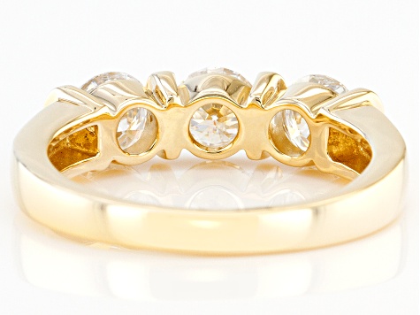 Pre-Owned Moissanite 14k Yellow Gold Band Ring .45ctw DEW