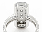 Pre-Owned Moissanite platineve vintage style ring .81ctw DEW