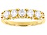 Pre-Owned Moissanite 14k Yellow Gold Over Silver Band Ring .80ctw DEW