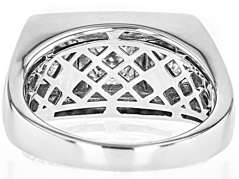 Pre-Owned Moissanite Platineve Mens Ring 3.82ctw DEW.