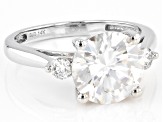 Pre-Owned Moissanite 14k White Gold Ring 3.86ctw DEW