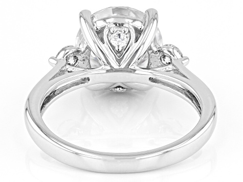 Pre-Owned Moissanite 14k White Gold Ring 3.86ctw DEW