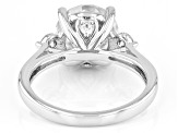 Pre-Owned Moissanite 14k White Gold Ring 3.86ctw DEW