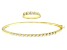 Pre-Owned Moissanite 14k Yellow Gold Over Silver Ring And Bangle Bracelet Set 1.80ctw DEW.