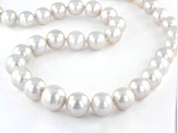 Pre-Owned Genusis™ White Cultured Freshwater Pearl Rhodium Over Sterling Silver 20 Inch Necklace