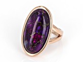 Pre-Owned Purple Turquoise Copper Ring