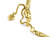 Pre-Owned 18k Yellow Gold Over Sterling Silver 4mm Omega 18 Inch Chain