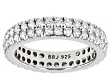 Pre-Owned Moissanite platineve eternity band ring 1.98ctw DEW
