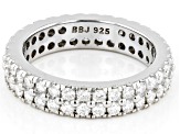 Pre-Owned Moissanite platineve eternity band ring 1.98ctw DEW