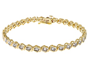 Pre-Owned Candlelight Diamonds™ 10k Yellow Gold Tennis Bracelet 2.00ctw