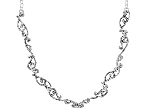 Pre-Owned Sterling Silver Designer 18 Inch Necklace