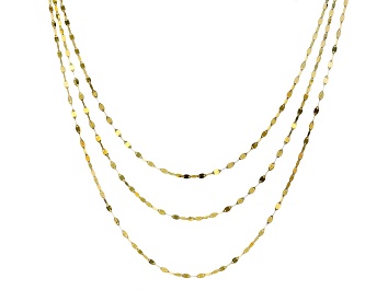 Picture of Pre-Owned 10k Yellow Gold Three-Strand 18 Inch Necklace