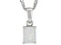 Pre-Owned Multicolor Lab Created Opal Rhodium Over Sterling Silver Birthstone Pendant With Chain 0.3