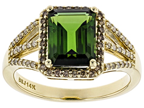 Pre-Owned Green Tourmaline 14k Yellow Gold Ring 2.26ctw